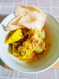 Foto resep Lontong Kuah Ayam Santan
