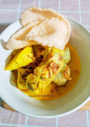 Foto resep Lontong Kuah Ayam Santan