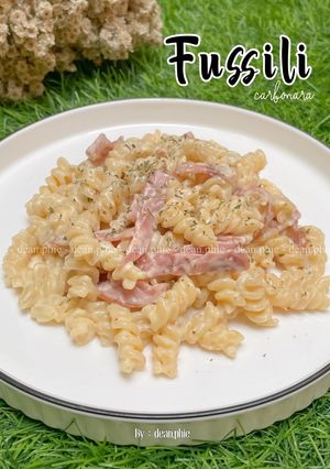 Foto resep Fussili Carbonara
