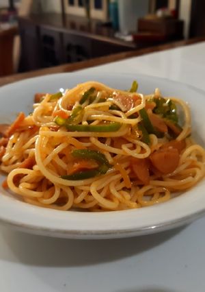 Foto resep Japanese Napolitan Spaghetti