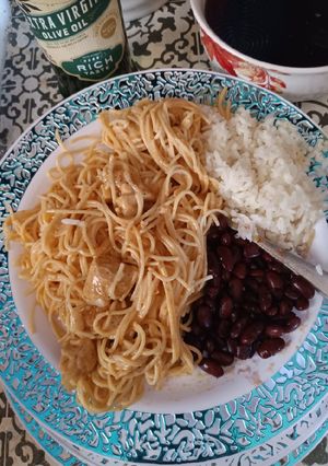 A picture of Cajun chicken pasta.