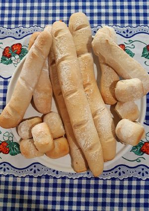 Una foto de Pan francés