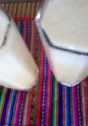 Una foto de Jugo de naranja con huevo