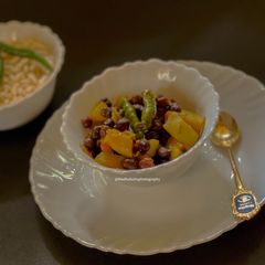 A picture of Kala Chana Ghugni.