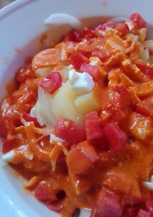 Una foto de Ensalada fría de papa y tomate