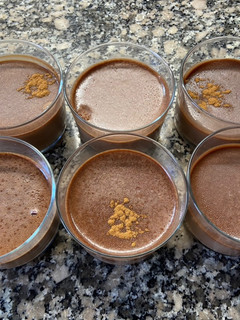 Una foto de Natillas de chocolate