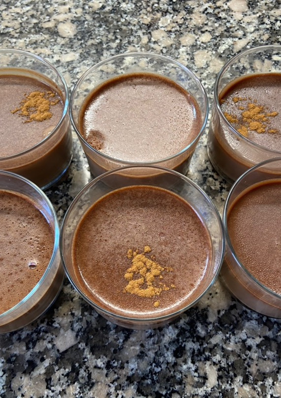 Una foto de Natillas de chocolate