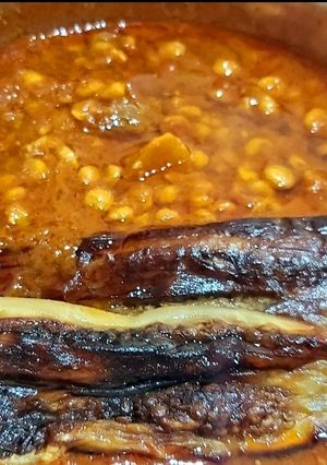 عکسی از دستور خورشت قیمه بادمجون