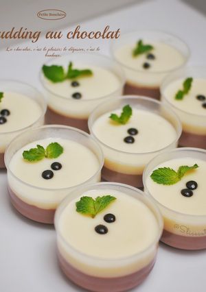 Foto resep Puding Cokelat Vla Keju