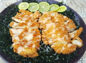 รูปของ ไก่ซอสครีมมะนาว