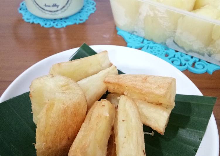 Recipe: Tasty Singkong goreng merekah/ngeprull