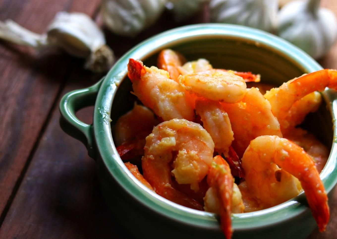 Shrimp with butter and garlic