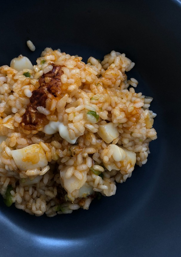 Una foto de Arroz con sepia