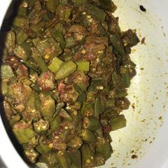 A picture of Bhoni bhindi.