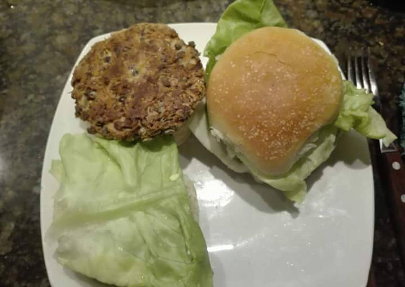 Hamburguesa de lentejas