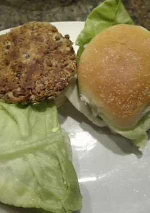Una foto de Hamburguesa de lentejas
