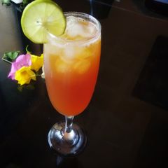 Honey lemon Iced tea A picture of Honey lemon Iced tea.