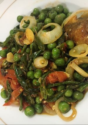 Foto resep Ikan asin peda cabe ijo tabur lumay
