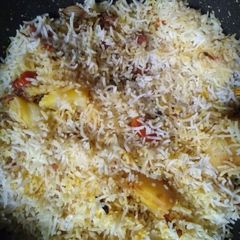 Mix vegetable paneer biryani A picture of Mix vegetable paneer biryani.