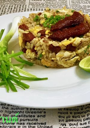 รูปของ ข้าวผัดไข่ใส่เนื้อเค็ม
