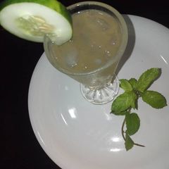 Mint cucumber lemonade A picture of Mint cucumber lemonade.