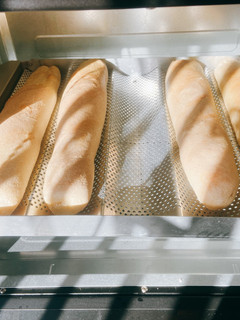 Una foto de Pan casero Baguette riquísima!