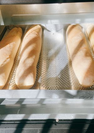 Una foto de Pan casero Baguette riquísima!
