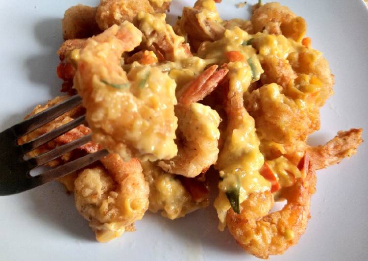 Resep: Udang goreng saus telur asin yang Enak