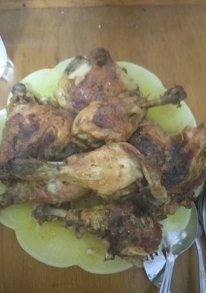 صورة لوصفة افخاد دجاج محمرة