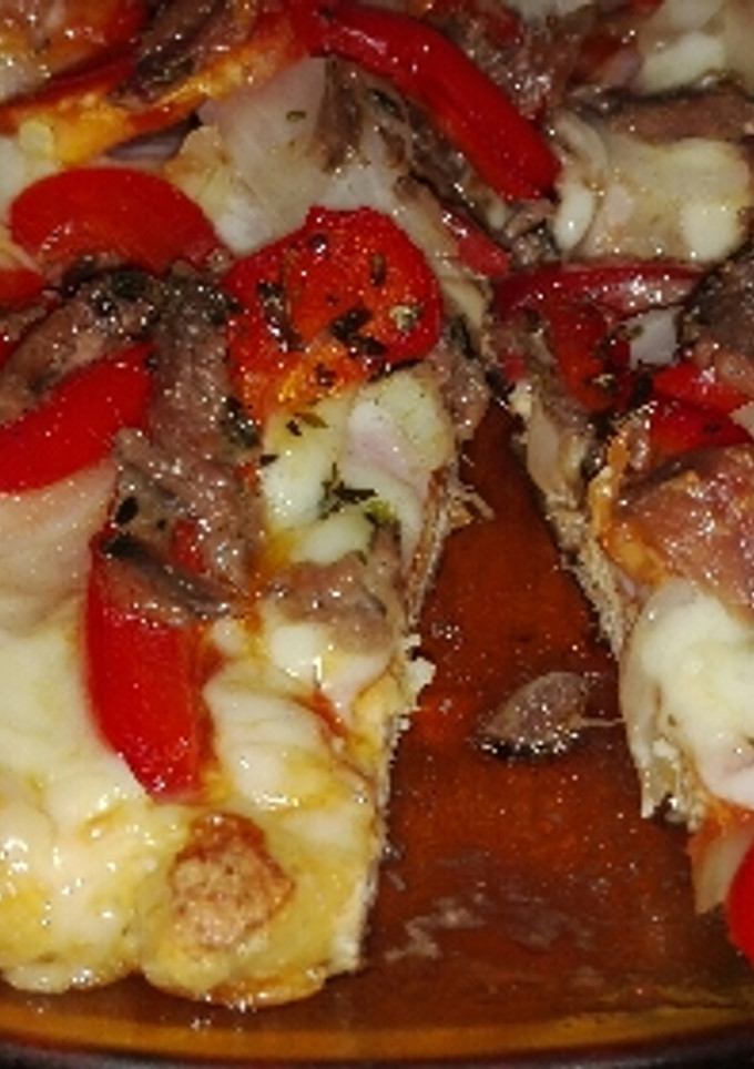 Una foto de Pizza sin harina