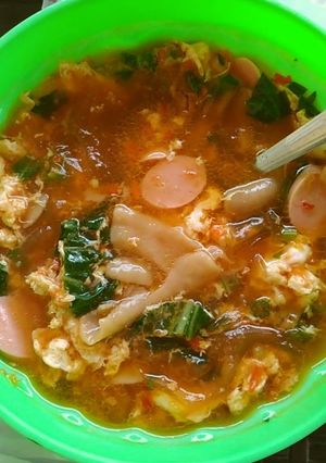 Foto resep Seblak sosis telor