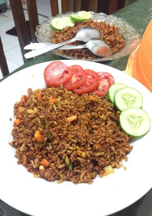 Foto resep Nasi goreng merah putih