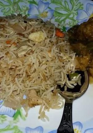 A picture of Mixed fried rice.