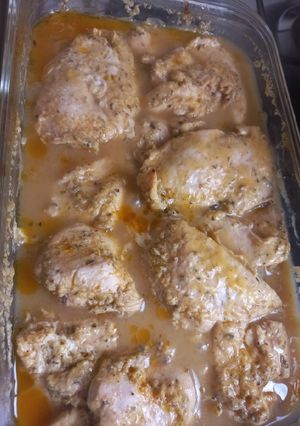 Una foto de Pechuga de pollo a la mostaza