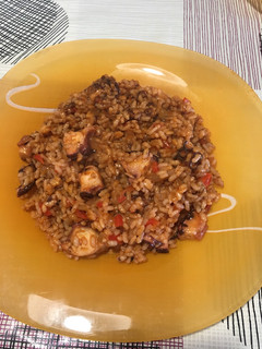 Una foto de Arroz con pulpo