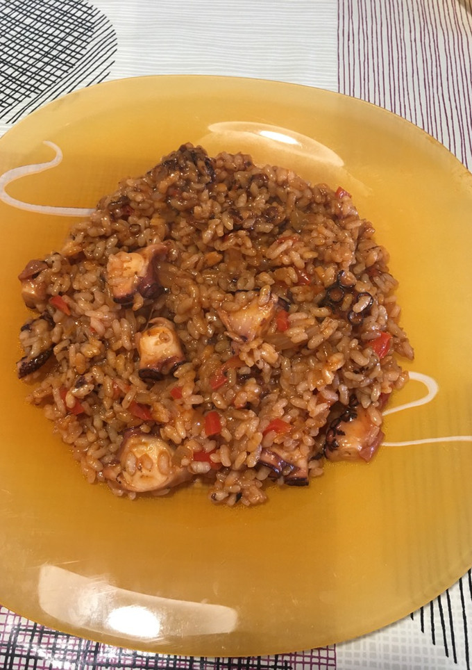 Una foto de Arroz con pulpo