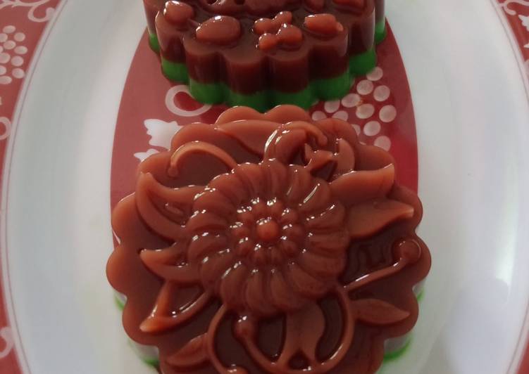 Puding chocolatos dan Gren tea