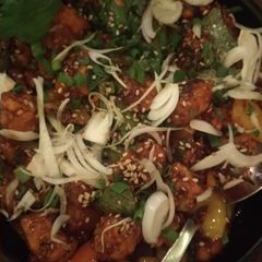 A picture of Honey chilli potato.