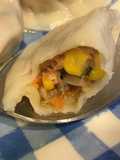 Corn, Carrot, and Black Pork Dumplings
