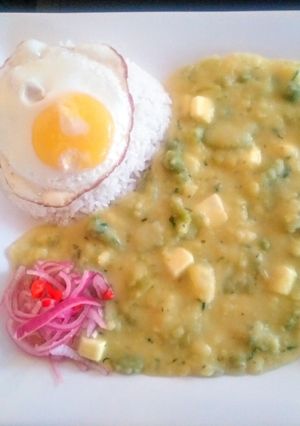 Una foto de Ajiaco de caihuas receta fácil 👍🇵🇪