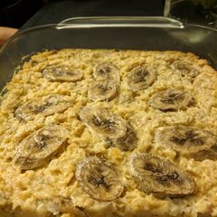A picture of Baked Banana Oatmeal.