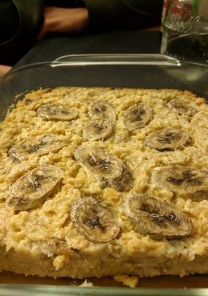 A picture of Baked Banana Oatmeal.