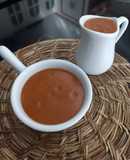 Salsa de carne con jugo sobrante