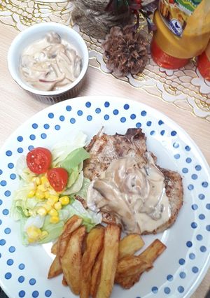 Foto resep Champignon Sauce Steak