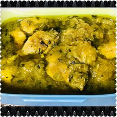 A picture of Black pepper gravy chicken.