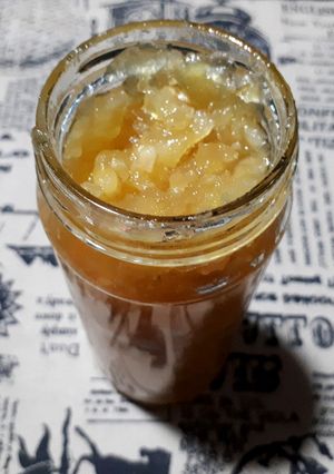 Una foto de Mermelada diet de manzana y nuez
