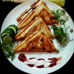 A picture of Pratha sandwhiches.