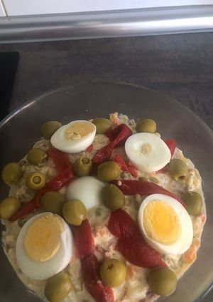 Una foto de Ensaladilla Rusa con Mayonesa Casera