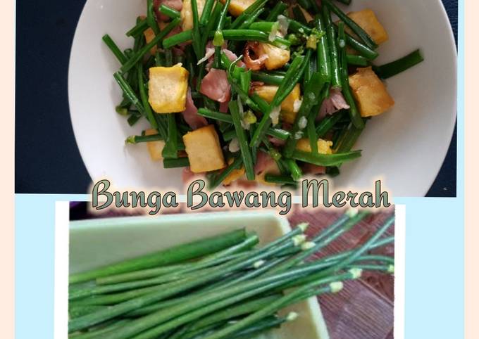 Tumis Bunga Bawang Merah