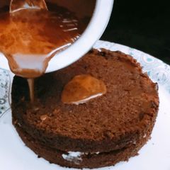 Chocolate ganache cake A picture of Chocolate ganache cake.